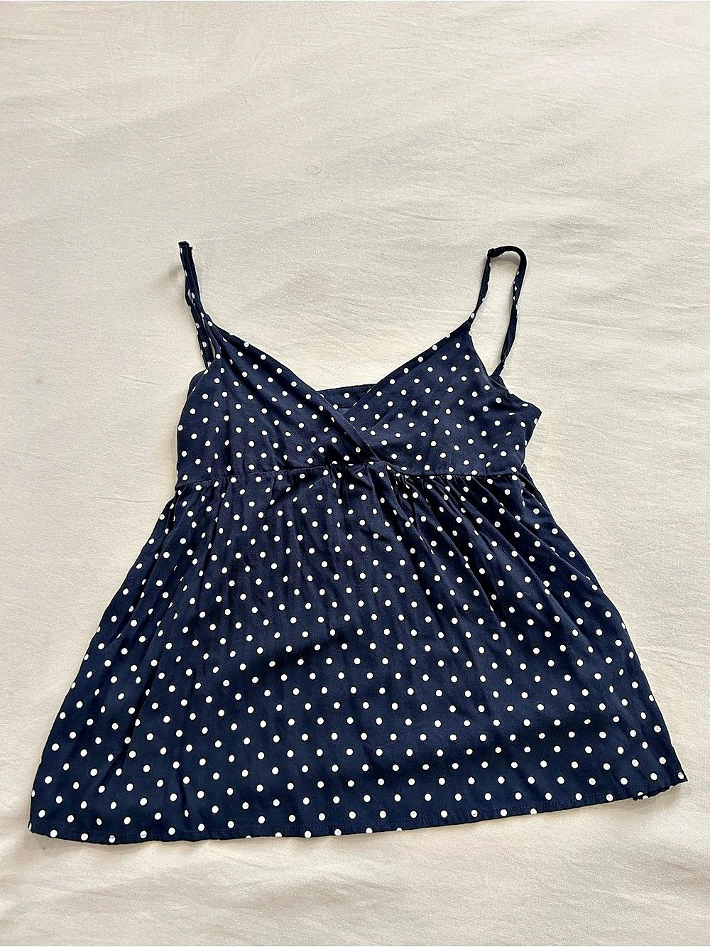 Brandy Melville Amara Polka Dots Tank Polka Dot Camisole Blue & White